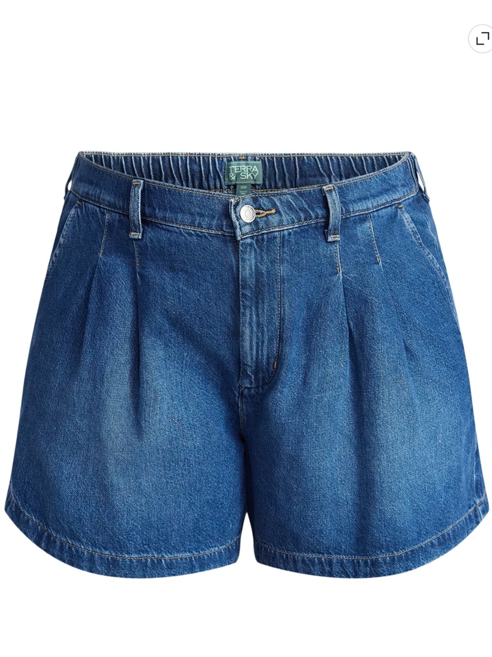 Plus Soft Drapey Jean Short